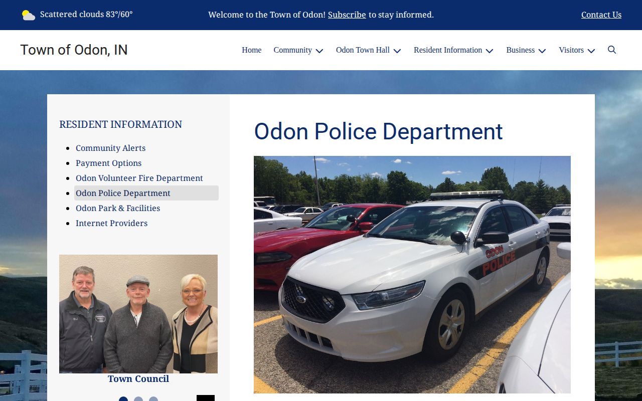 Official Odon Police Department Town Marshal and BOLO page